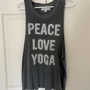 Peace Love Yoga Muscle Tank